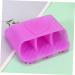 Tovinanna Silicone Scalp Massage Brush Purple Hair Scales Brush for Head Cleaning & Relaxation (8.5x3cm) Perfect for At-Home Spa Treatment - Buy Online on GoSupps.com