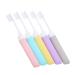 Partykindom 10 pth trip toothbrush collapsible toothbrush travel toothbrush set portable toothbrush disposable toothbrush toothbrush in mini-format art fiber travel holiday needs filament