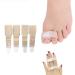 Broken Toe Wraps Splint - Pack of 4 Toe Separator Straightener for Hammer Toes Turf Toe
