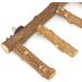 Natural Wood Bird Ladder Perch Cage Stand - Parrot Chew Toy for Small to Medium Pets - Buy Online on GoSupps.com