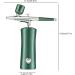 Rechargeable Cordless Airbrush Kit Spray Airbrush Set- Portable Facial Makeup Airbrush- Rechargeable Spray Pen with Adjustable Button for Face Skin Care Makeup SPA Model Painting Tattoo Green - Buy Online on GoSupps.com
