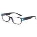 OuShiun Reading Glasses with LED Light Readers Blue Light Blocking Anti Eyestrain Glasses Illuminated Night Time Black 2.0 x