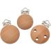 10PCS Wood Pacifier Clips Round Teething Toy Making Attachment - 35MM Style 2 - Buy Online on GoSupps.com