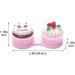 Buy Cute Cake Shape Contact Lens Case - Portable Pink Glasses Holder for Women | Lpitoy - Buy Online on GoSupps.com