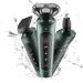 Mens Electric Shaver Razor Beard Trimmer Rotary Shaver Cordless Sideburn Trimmer Nose Trimmer Wet Dry Shaver Waterproof USB Rechargeable 3 in 1