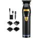 Hair Clippers metal beard trimmer USB Rechargeable Electric Beard Trimmer Barbers Hair Grooming Kit Black - Buy Online on GoSupps.com