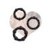 Set with 3 black silicone rings.