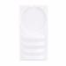 Beauty7 U Curved 2-in-1 Eyelash Extension Holder & Jade Stone Adhesive Pallet - Perfect for False Lashes (White - Buy Online on GoSupps.com