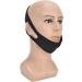 Adjustable Breathable Nylon Chin Strap for Snoring - Universal Fit for Men & Women - Black - Buy Online on GoSupps.com