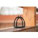Equinate Safety Bars Manchester 10cm Black Matt - Anti-Slip Rubber Tread - Stirrup for Adults & Children - 2 Pieces for Ankle Relief - Buy Online on GoSupps.com