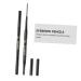 Mikinona 2 1 Eyebrow Makeup Tools Grey Eyebrow Automatic Pencils To Rotate Wooden Door Eyebrow Pencil 1 count (Pack of 1) Grey