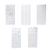 FRCOLOR Nail Art Stamping Plate Set 5 Pieces Christmas Motif Nail Stamping Plate with 1 Piece Stamp 1 Piece Scraper for Nail Desigh