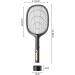Electric Fly Swatter Racket Powerful Swatter 2 in 1 Electric Fly Killer Rechargeable Killer Lamp Portable Fly Killer Lamp for Indoor and Outdoor (Black) - Buy Online on GoSupps.com