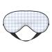 Blue Checkboard Print Sleep Eye Mask Blindfold with Elastic Strap Headband Soft Eye Cover Eyeshade for Night Sleeping Travel