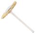 Premium T-Shaped Nail Drill Cleaning Brush - Brass Wire Head for Effective Manicure Tool | International Shipping - Buy Online on GoSupps.com