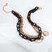 Rumtock Black Acrylic Chunky Chain Necklace with Coin Pendant - Statement Gold Jewelry for Women and Girls - Buy Online on GoSupps.com