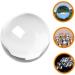 Tovinanna 5-Set Crystal Fitness Balls & Hamster Cages | Chinese Health Massage Balls for Exercise & Ornaments - White Crystal - Buy Online on GoSupps.com