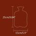 Dlandz Small Hot Water Bottle 750ml - Soft Knitted Cover Ideal for Hand Feet & Belly Warmer - International Shipping Available - Buy Online on GoSupps.com
