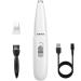 POPETPOP Dog Paw Clippers - Low Noise Cordless Electric Pet Hair Trimmer, USB Rechargeable 2-Speed Dog Grooming Clippers Kit for Small Dogs and Cats Hair Around Face, Paws, Eyes, Ears, Rump