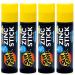 Sun Zapper Zinc Stick SPF 50+ Sunscreen (4 Pack) 0.42 oz stick - Yellow