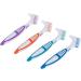 10 Pack Double-Sided Denture Cleaning Brushes - Multilayer False Teeth Brush Set (Multi-Colored) | International Shipping Available - Buy Online on GoSupps.com