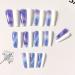 Sinlov 24pcs Coffin Fake Nails - Glossy Gradient Press On Ballerina Nails for Women & Girls (Viola) - Long Full Cover Artificial Nails - Buy Online on GoSupps.com