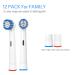 WOJASAL 12 Pack Oral B Braun Compatible Precision Clean Refill Heads - Buy Online on GoSupps.com