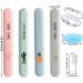 Nuyoah Toothbrush Case Set - 4 Dustproof Lightweight Travel Covers for Camping & Household - 4 Color Options - Buy Online on GoSupps.com