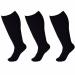 WSYKC Close-Te compression socks (3 pairs) 20-30 mmHG compression socks maximum size 6xL suitable for people with wide calves unisex black-m (3 pairs) m (3 pairs) black