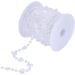 33 Feet Clear AB Crystal Beads Trim Acrylic Chain Roll - Wedding Party Decoration & DIY Craft | Heart-Colorful - Buy Online on GoSupps.com