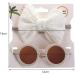 Baby Girl Sunglasses Set for 0-36 Months | Polarized Headband Sunglasses for Toddler | Elastic Yellow Photography Props - Buy Online on GoSupps.com