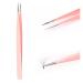 FADLASH Tweezers for Lashes Extension Fiber Tip Straight Tweezer Eyelash Extension Tweezers for Isolate & Pick Up Single Lashes Pink Eyelash Extension Tools