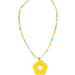 Vsilay Lianxue Colorful Floral Pearl Necklace | Cute Acrylic Beads Collarbone Chain | Fashion Jewelry for Women & Girls - Buy Online on GoSupps.com