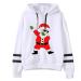 Bigfanshu Womens Dresses Christmas Print Hooded Long Sleeves Sweatshirt Pullover Tops Shirt
