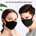 10 Pcs Black Fashion Face Mask Unisex Coverings - Reusable Washable Cotton Fabric - Buy Online on GoSupps.com