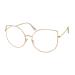 KaeoISFU Stylish cat eye reading glasses for women cat-eye anti-flashing computer glasses anti-UV/dizziness reading glasses gold cat eye 2.0 diopters