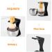 Minkissy 5 Set Black Razor Tool Holder & Shaving Brush Stand - Acrylic Men's Grooming Kit for Comfortable Shaving - Buy Online on GoSupps.com