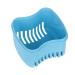 Denture Case - False Teeth Storage Box with Strainer & Cup for Travel - Easy to Open & Clean (Blue) - Buy Online on GoSupps.com