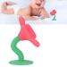 Baby Teething Toy - Silicone Flower Shape Chew Toy & Pacifier for 0-6 Months - Washable Peony Red - Buy Online on GoSupps.com