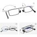 Limfer Portable Mini Blue Light Blocking Reading Glasses - Compact Folding UV Protection for Men & Women | Fashionable Jumping Hinge Design - Buy Online on GoSupps.com