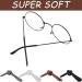 GorgeCraft 16 Pair Silicone Ear Handle Socks - Iron Slide-Resistant Cushion Tubes for Thin Metal Glasses - Comfortable Replacement Bracket - 4 Color Options - Buy Online on GoSupps.com