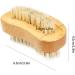 Wooden Nail Brushes Cleaning Bristle Nail Brushes Manicure Pedicure Nail Scrubber Double-sided for Fingernail Toenail nail brush - Buy Online on GoSupps.com