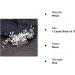 Bridal Flower Side Hair Clips Pearl Flower Hair Piece Wedding Hair Accessories for Brides Bridesmaid Girls Women - Buy Online on GoSupps.com