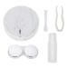 Contact Lens Case - 4Colors Contact Lens Soaking Case Portable Plastic Marble Pattern Eye Care Kit Container(White)