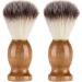 Ailife Natural Hair Shaving Brush for Men | Wooden Handle Beard Cleaning & Hairdressing Tool - Perfect for Salons & Home Use - Buy Online on GoSupps.com