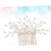 DOITOOL Bridal Hair Clip Bridesmaid Hair Accessories Hair Side Comb Clip Hair Combs for Women Clip Wedding Hair Comb Crystal Hair Comb Hair Jewels for Women Tiara Miss Hairpin Pearl - Buy Online on GoSupps.com