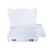 Avlcoaky Tackle Box Fishing Tackle Box Organizer with Movable Tray, Plastic Waterproof Fishing Box Storage One-Tray Tackle Box