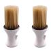 Gsrimgratoe 2 Pieces of Professional Salon Barber Scissors Shaving Soft Brush Comb Neck Dust Cleaning Brush Hairdressing Tool