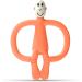Matchstick Monkey Antimicrobial Silicone Teether & Gel Applicator - Orange Monkey BPA Free | Easy-to-Grip Design | 3 Months - Buy Online on GoSupps.com