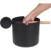 Aluminum Sauna Bucket 7L Aluminum Bucket Large With Spoon Aluminum Sauna Barrel Black Sauna Bucket Handmade Sauna Bucket Sauna Spa Accessory - Buy Online on GoSupps.com
